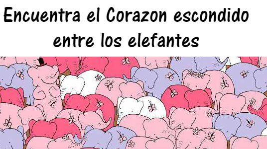 Encuentra el Corazón Escondido entre los Elefantes